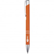 Moneta balpen van gerecycled aluminium (blauwe inkt)