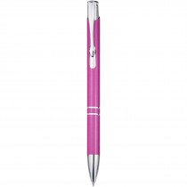 Moneta balpen van gerecycled aluminium (blauwe inkt)