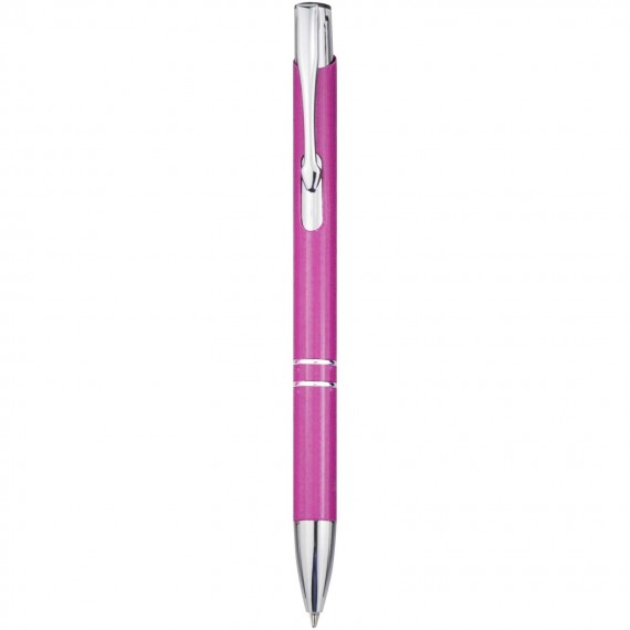 Moneta balpen van gerecycled aluminium (blauwe inkt)