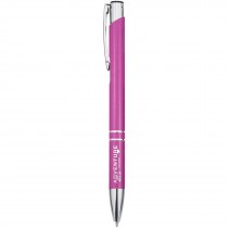 Moneta balpen van gerecycled aluminium (blauwe inkt)
