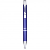 Moneta balpen van gerecycled aluminium (blauwe inkt)