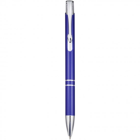 Moneta balpen van gerecycled aluminium (blauwe inkt)