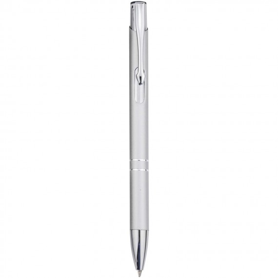 Moneta balpen van gerecycled aluminium (blauwe inkt)