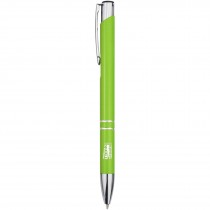 Moneta balpen van gerecycled aluminium (blauwe inkt)