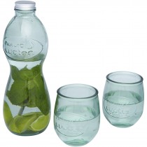 Brisa 3-delige glazenset van gerecycled glas