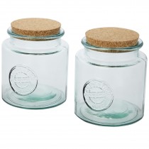 Aire tweedelige containerset van 1500 ml gerecycled glas