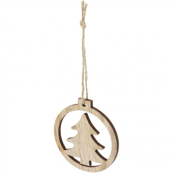 Natall houten boom ornament