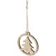 Natall houten boom ornament