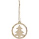 Natall houten boom ornament