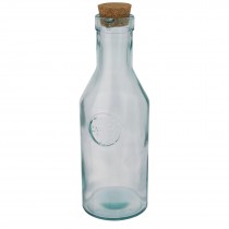 Fresqui karaf van gerecycled glas met kurken deksel