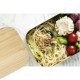 Tite roestvrijstalen lunchtrommel met bamboe deksel