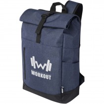 Hoss 15,6 inch GRS gerecycled oprolbare laptop rugzak 12L