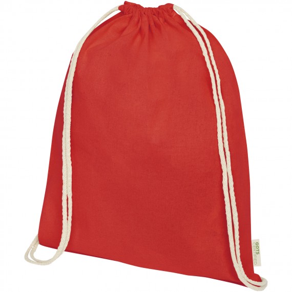 Orissa organisch katoenen rugzak van 140 g/m² met trekkoordsluiting 5L