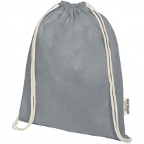 Oregon tas met trekkoord van 140 g/m² GRS gerecycled katoen