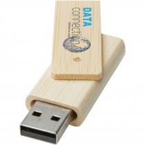 Rotate USB flashdrive van 4 GB van bamboe