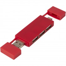 Mulan dubbele USB 2.0 hub