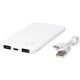 Slender slanke dubbele powerbank van 4000 mAh