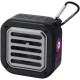 Solo IPX5 Bluetooth® speaker op zonne-energie van 3 W van RCS gerecycled plastic met karabijnhaak 