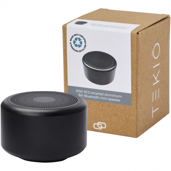 Rise Bluetooth®-minispeaker van 3 W van RCS gerecycled aluminium 