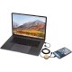 Chechia 5-in-1 150 cm datasynchronisatie- en 27 W snellaadkabel van gerecycled plastic met bamboe details