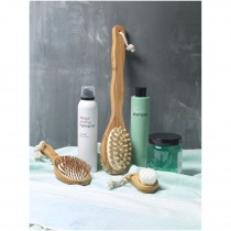Cyril massage- en haarborstel van bamboe