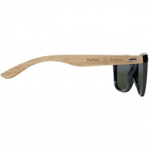 Hiru gespiegelde gepolariseerde zonnebril van rPET/hout in geschenkverpakking