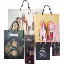 Sample box met handgemaakte integra papieren tassen