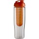 H2O Active® Tempo 700 ml sportfles en infuser met flipcapdeksel