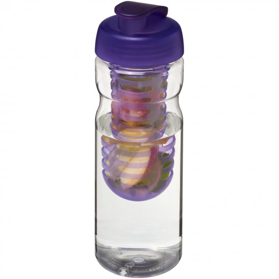 H2O Active® Base 650 ml sportfles en infuser met flipcapdeksel