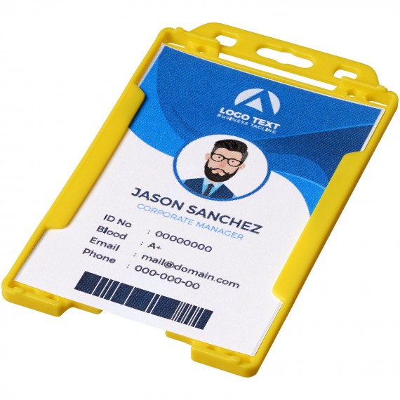 Pierre plastic badgehouder