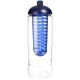 H2O Active® Treble 750 ml drinkfles en infuser met koepeldeksel
