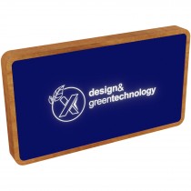 SCX.design P36 5000 mAh draadloze powerbank met oplichtend logo