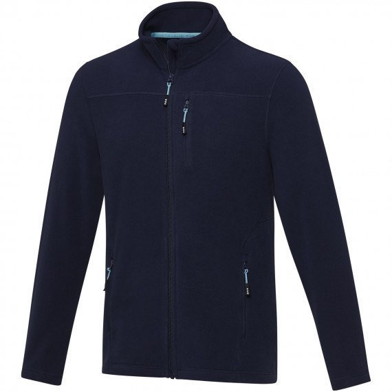 Amber GRS gerecycled heren fleece jas met volledige rits