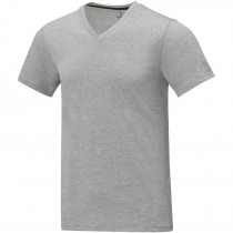 Somoto Heren T-shirt met V-hals en korte mouwen 