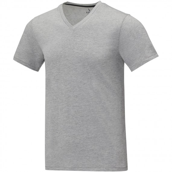 Somoto Heren T-shirt met V-hals en korte mouwen 