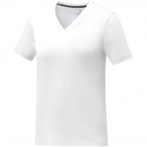 Somoto Dames T-shirt met V-hals en korte mouwen  
