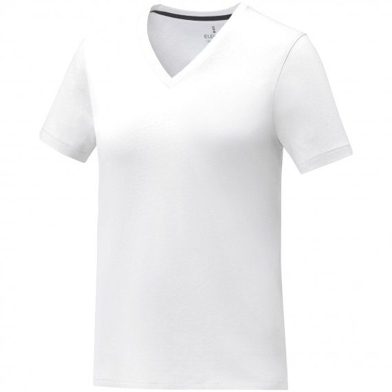 Somoto Dames T-shirt met V-hals en korte mouwen  