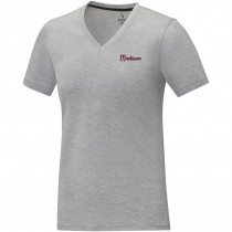 Somoto Dames T-shirt met V-hals en korte mouwen  