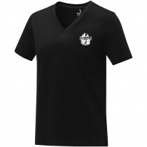Somoto Dames T-shirt met V-hals en korte mouwen  