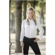 Bigelow piqué dames blouse met lange mouwen