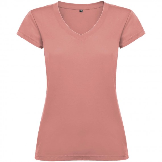 Victoria damesshirt met V-hals en korte mouwen